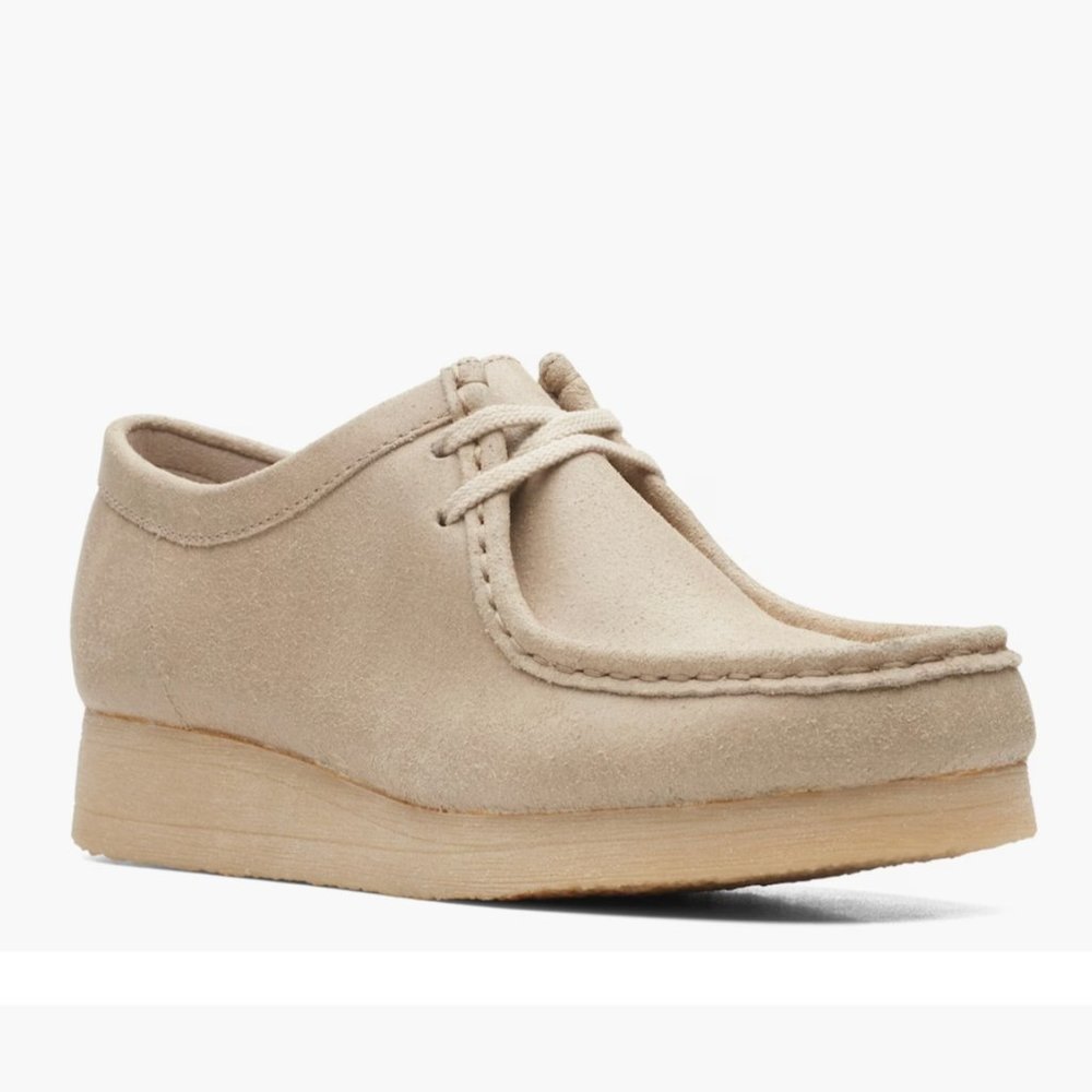 CLARKS Padmora Oxford Taupe Distresed